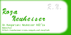 roza neuheiser business card